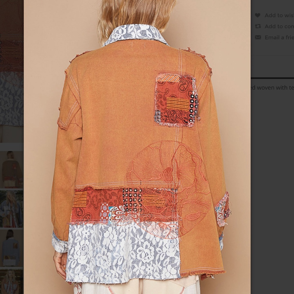 Pol Multicolor Patchwork Button Down Shirt - image 5